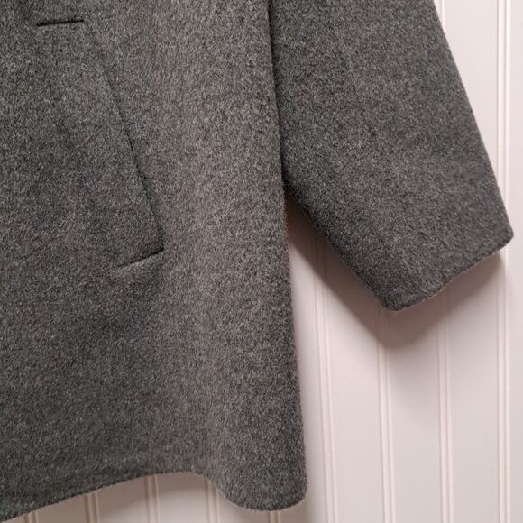 Talbots Blazer Jacket Womens Plus 18W Two Tone Gray Wool Blend Fleece Soft Cozy - Picture 7 of 15